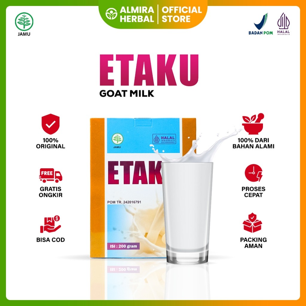 

Etaku Susu Kambing Etawa Murni Asli 100% Original Sudah Bpom & Halal