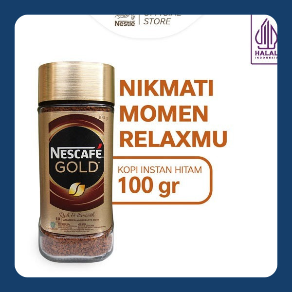 

NESCAFE GOLD Kopi Instan Kopi Hitam Jar 100gr