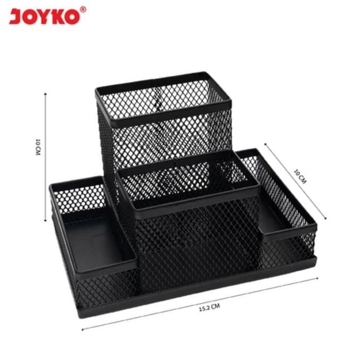 

READY Desk Set JOYKO DS19/Pen Holder/Tempat Alat Tulis Jaring/Pen Stand Besi Hitam - HITAM