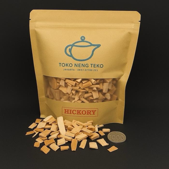 

Hickory Wood Chips Chip Kayu Hikori Smoker Asap Barbecue BBQ Barbeku