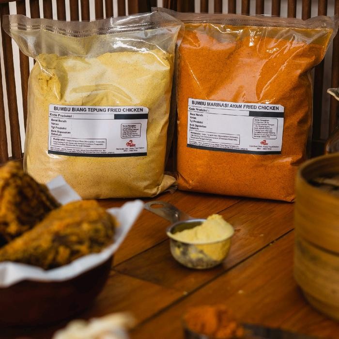 

[Paket Hemat 1 kg]Bumbu Biang tepung dan marinasi ayam fried chicken krispi Jamur Manis - -, Reguler