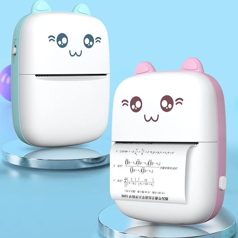 

Mini Thermal Printer Bluetooth Portable Cute Label Printer for Picture Foto, Receipt Barcode Memo Student Children's Gift​