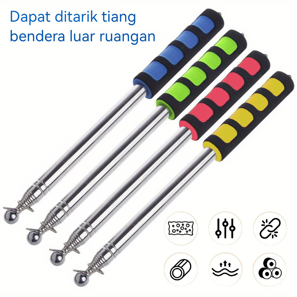 

2 meter Tongkat Tiang Bendera Teleskopik Tour Leader Teleskopik Penunjuk Memanjang / Guide Teleskopik Flag pole Pemandu Wisata / Sponge handle