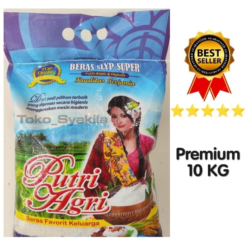

Beras Cap Putri Agri 10 kg beras pulen super