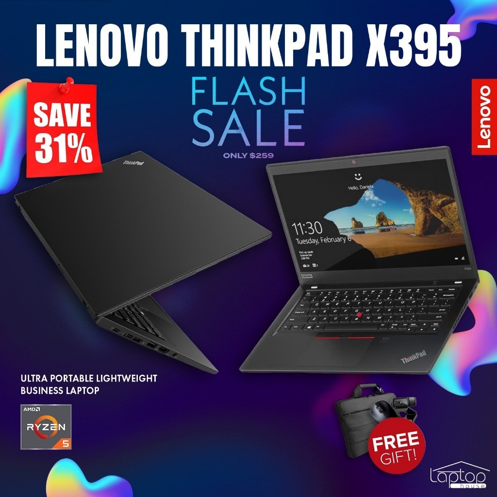 Lenovo ThinkPad X395 – Ultra-Portable Business Laptop