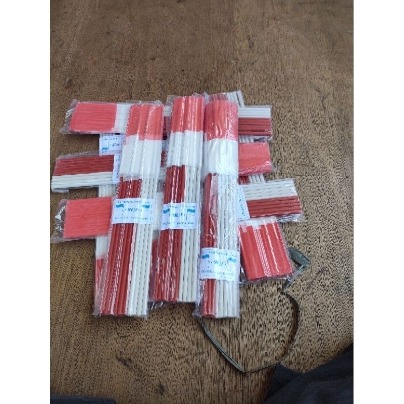 BENDERA GAGANG Plastik/Bendera Pawai Kecil Merah Putih/Bendera Merah Putih Plastik Tongkat (Tanpa Pl
