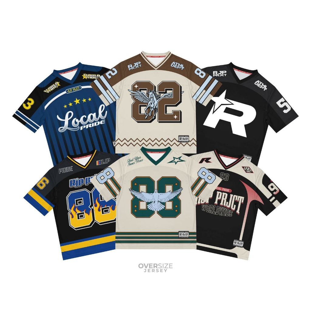 REBONSHOP SHOUTERS jersey hockey / rugby / jersey retro / vintage / jersey oversize / jersey olahrag