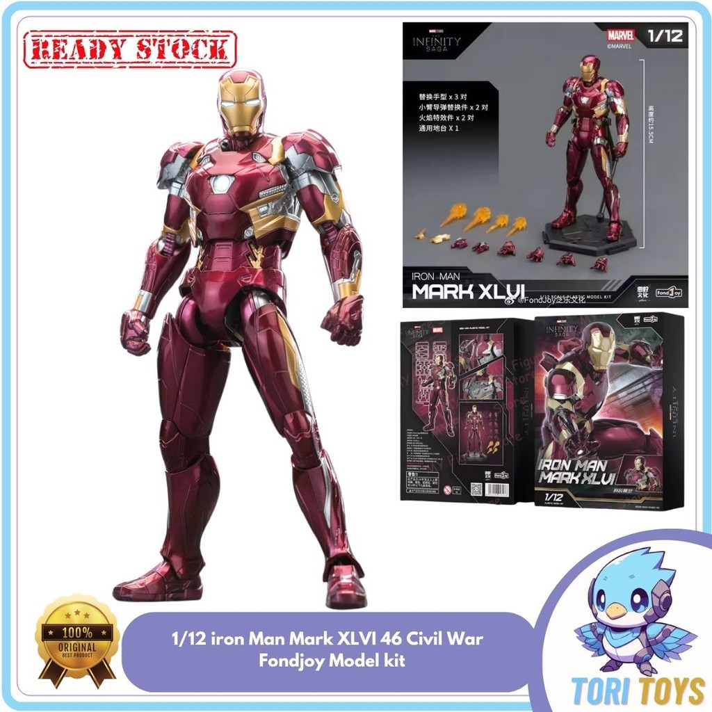 1/12 Iron Man Mark XLVI 46 Civil War Fondjoy Model Kit