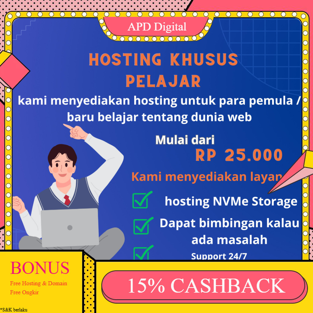 Hosting ssd NVme Murah | bisa diperpanjang APD Digital APD
