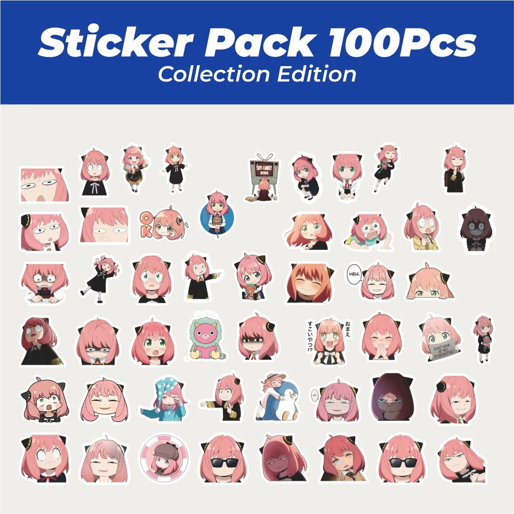 

Hot Stiker Anime SPY X Family Versi 5 Lucu Anti Air Stikers Berperekat Waterproof Sticker Decal Buat Motor Helm Buku Journal Koper Casing HP Laptop Botol Minum