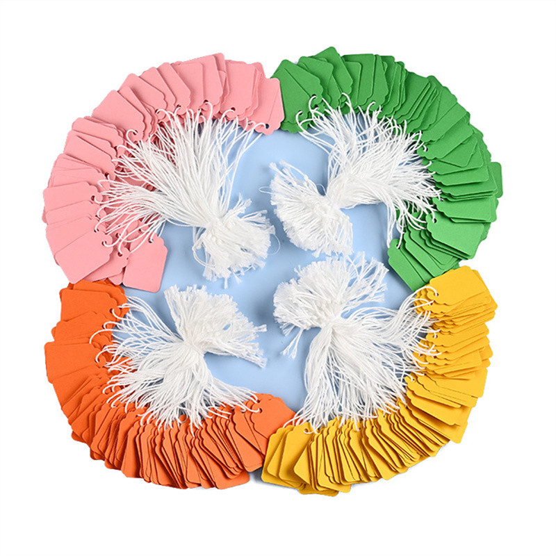 

Wholesale jewelry price tags, colored adhesive tags, jewelry numbers, paper tags with ropes, handwritten blank tags