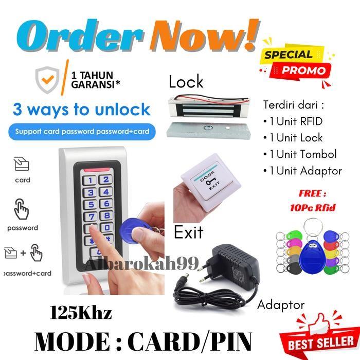 

Accessdoor RFID Stainles 125Khz Outdoor/Indoor