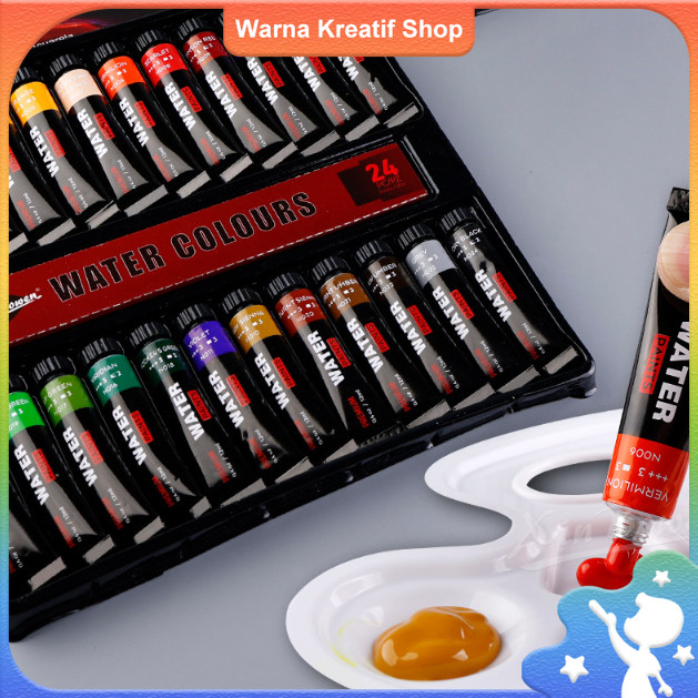 

Set 24 Warna - Cat Acrylik 12ml Tahan Air, Paket Graffiti Lukisan Seni Rekreasi