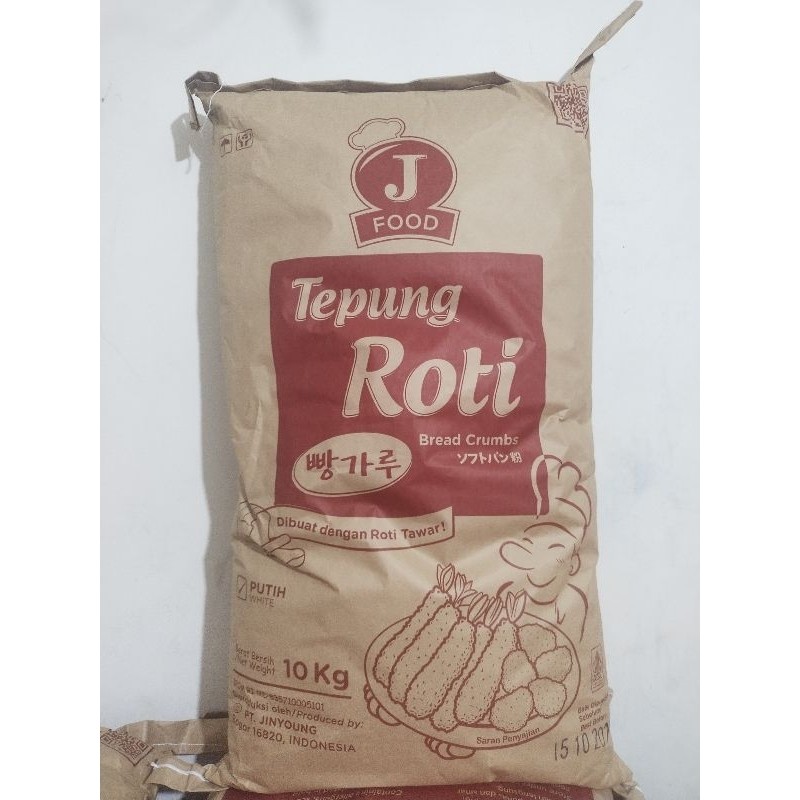 

J food TEPUNG ROTI BREADCRUMBS Putih 10kg