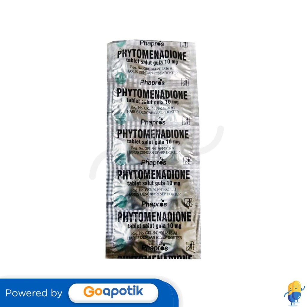 Phytomenadione Phapros 10 Mg Strip 10 Tablet
