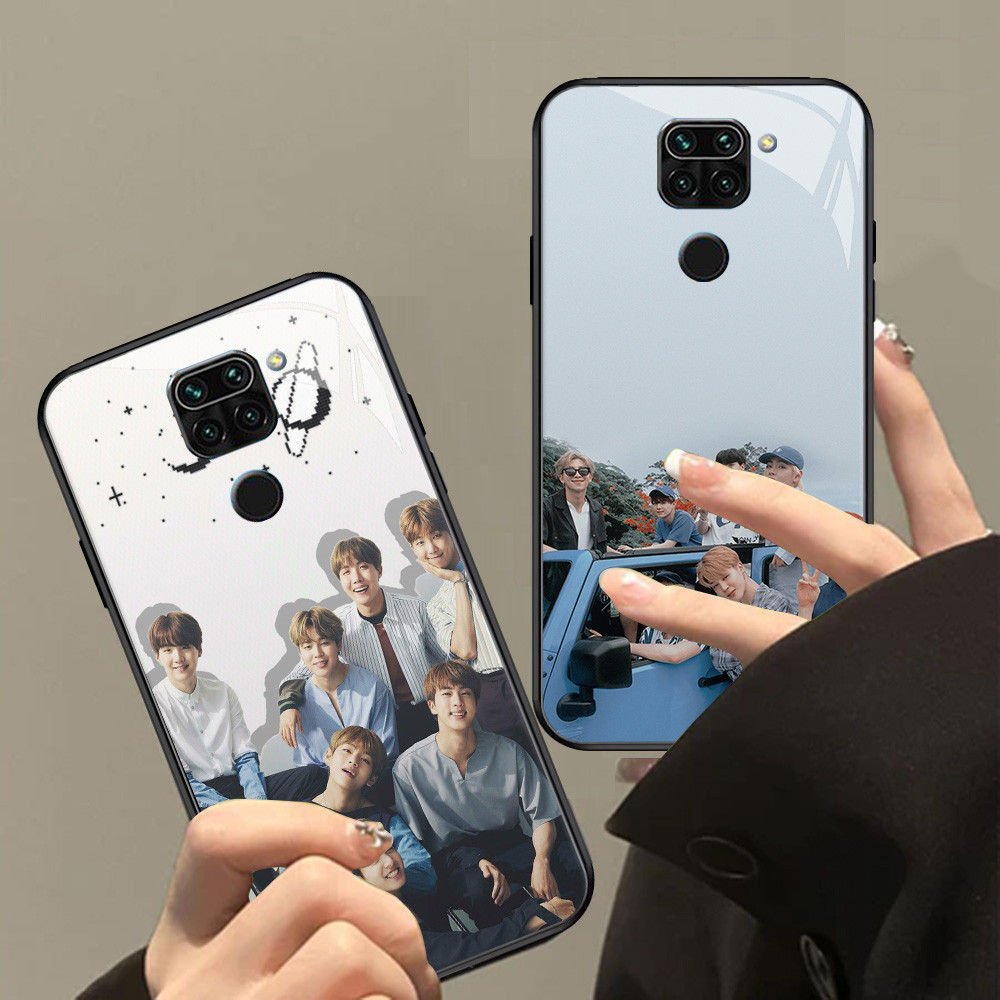 XI51 BT21 Chimmy Glass Case for Xiaomi Redmi Note Poco X3 8 9S 9 8A M3 Pro HD