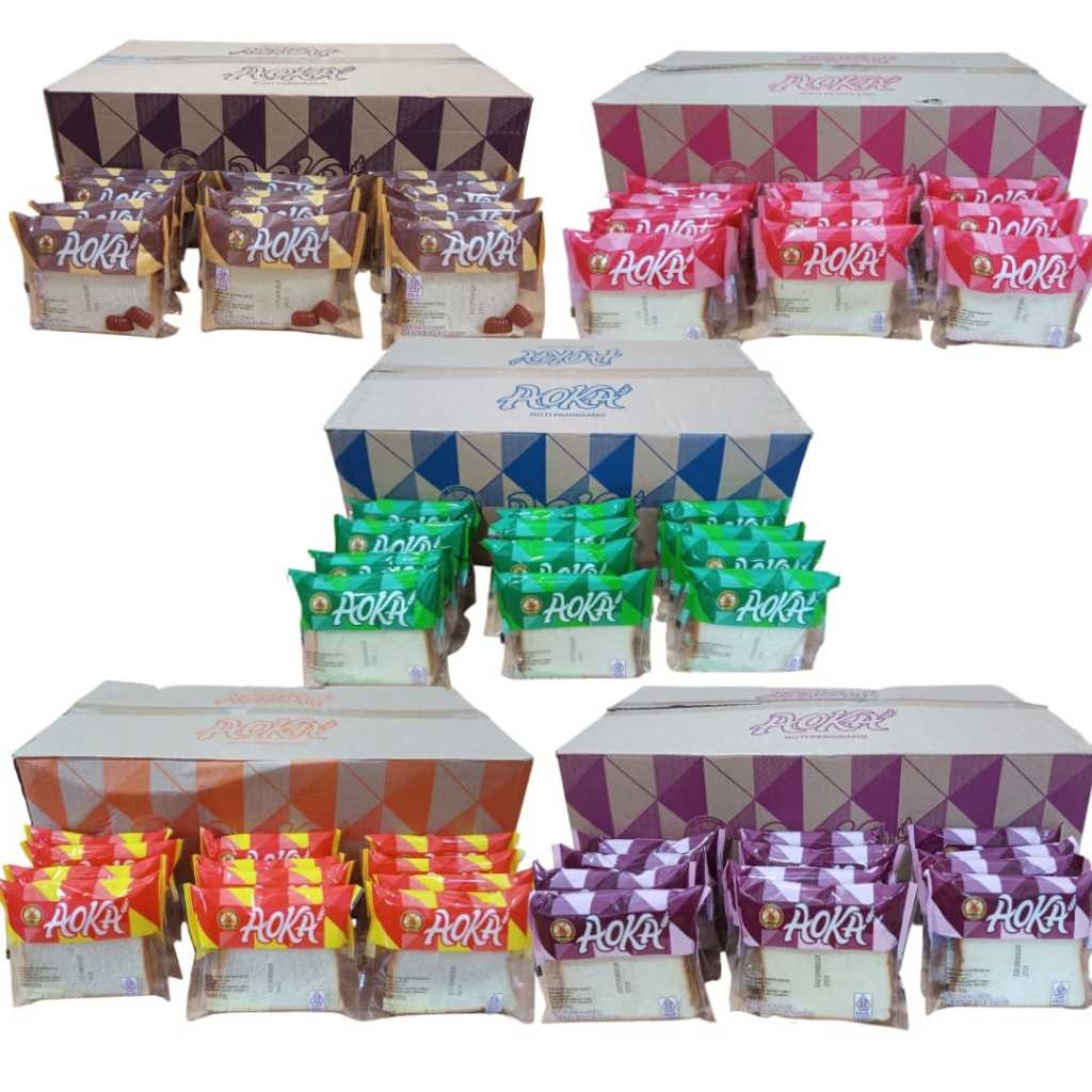 

1 Dus Roti Panggang Sandwich Aoka All Variant Rasa Isi 60Pcs