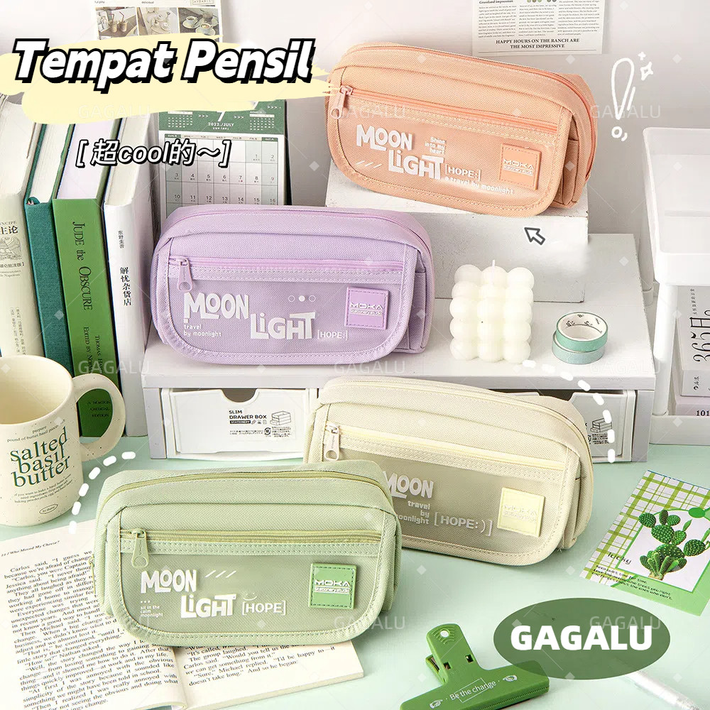 

GAGALU Tas Pena Tempat Kotak Pensil Aesthetic Tas Pensil Pencil Case Kapasitas Besar Alat Tulis Pen Bag Pouch Holder Lucu