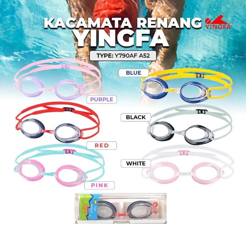 KACAMATA RENANG YINGFA  Y790AF || KACAMATA RENANG SILICONE || SWIMMING GOGGLES SILICONE YINGFA