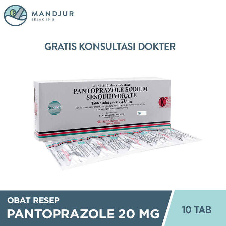 Pantoprazole 20 mg 10 Tablet