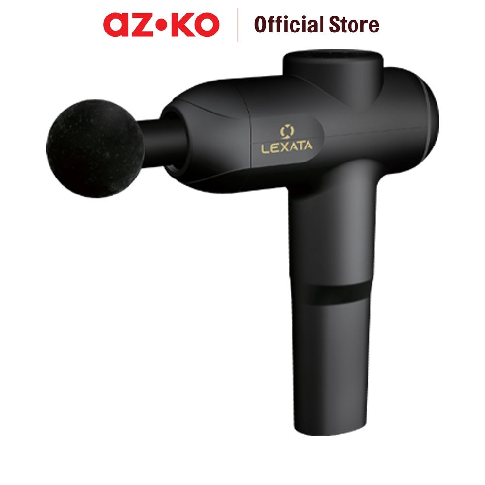 AZKO Lexata Alat Pijat Powerful Portable Ly - Hitam Massage Gun Gun Massager Alat Pijat Tubuh Alat K