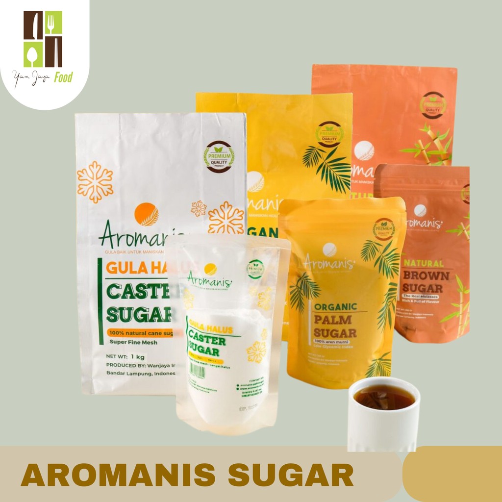 

Aromanis Palm Sugar - Gula aren - Brown Sugar - Caster Sugar gula semut organik ukuran 1kg