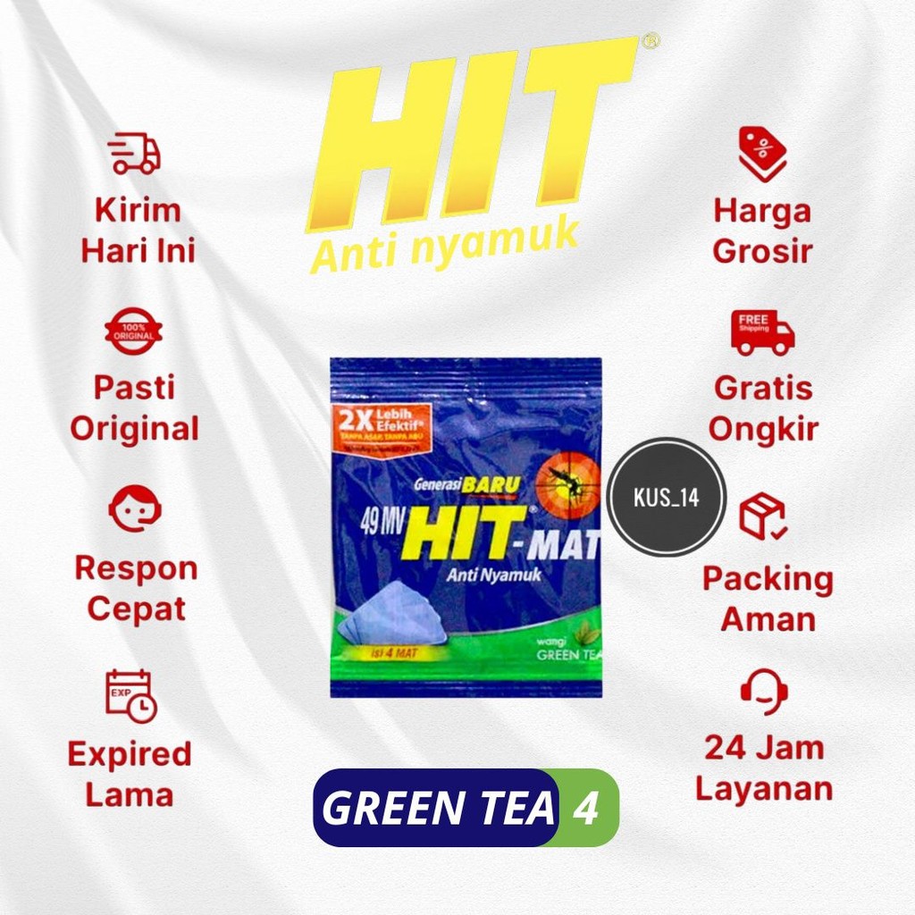 HIT Mat Refill Sachet Isi 4 Obat Nyamuk Elektrik Anti Nyamuk