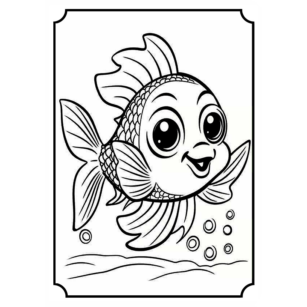 

Lembar Kertas Gambar Mewarnai Tema IKAN ISI 20 PCS Toys Anak /Lembar Kertas Mewarnai Alfabeth Kertas Size A4