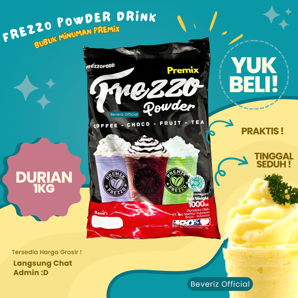 

BEVERIZ Frezzo Varian Buah 500gram {Bisa COD} {tersedia harga grosir}
