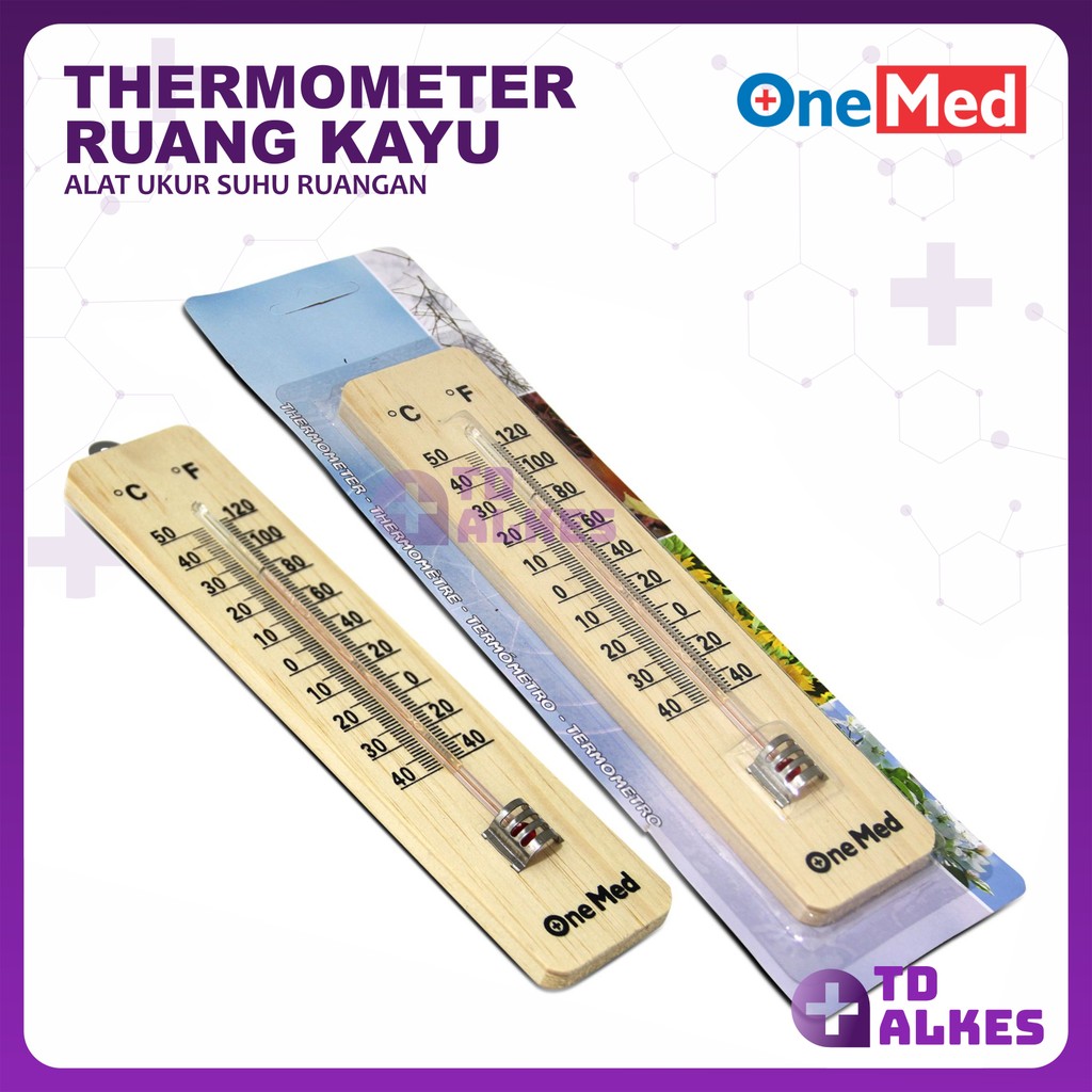 Thermometer Ruang Kayu Termometer Suhu Ruangan Thermo Dinding Wooden