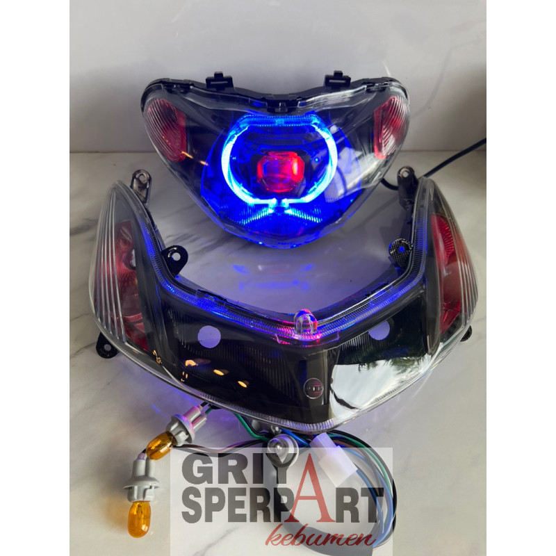 Lampu depan + sen mio new smile biled biled MATRIX X1