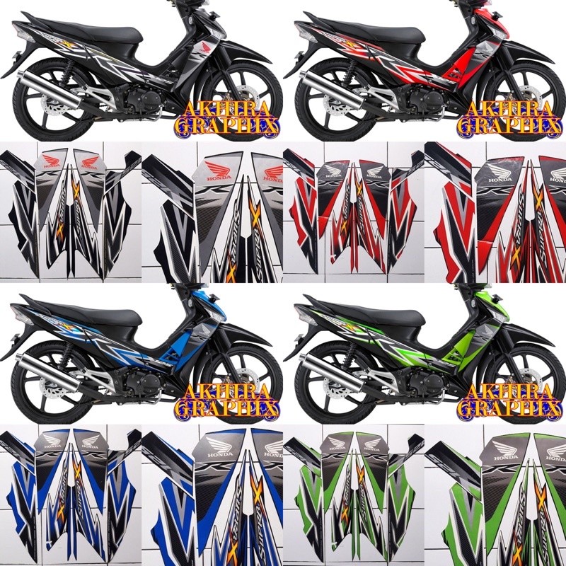 COD Stiker striping supra x 125 R batman tahun 2012-2013 lis polet motor MOTOR