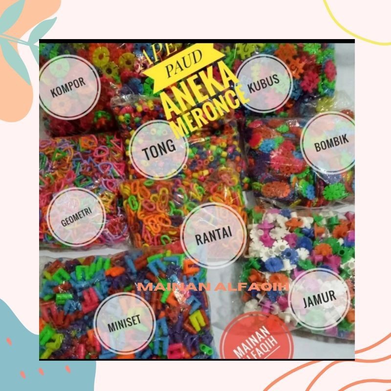 READYSTOCK Mainan kreatifitas anak / Mainan Edukatif Meronce /Mainan Merangkai /Mainan Montessori An