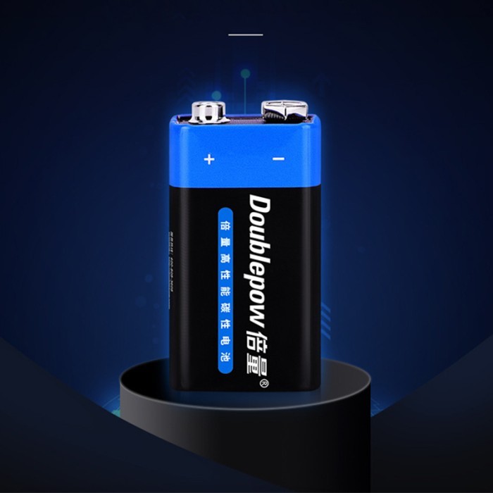 Baterai Batre Battery Batery Kotak Doublepow 9V Non Rechargeable 1 PCS Hi-Watt Batre Kotak 9V 9 Volt Mic Batre HW 9V Balok Heavy Duty Mercury Free