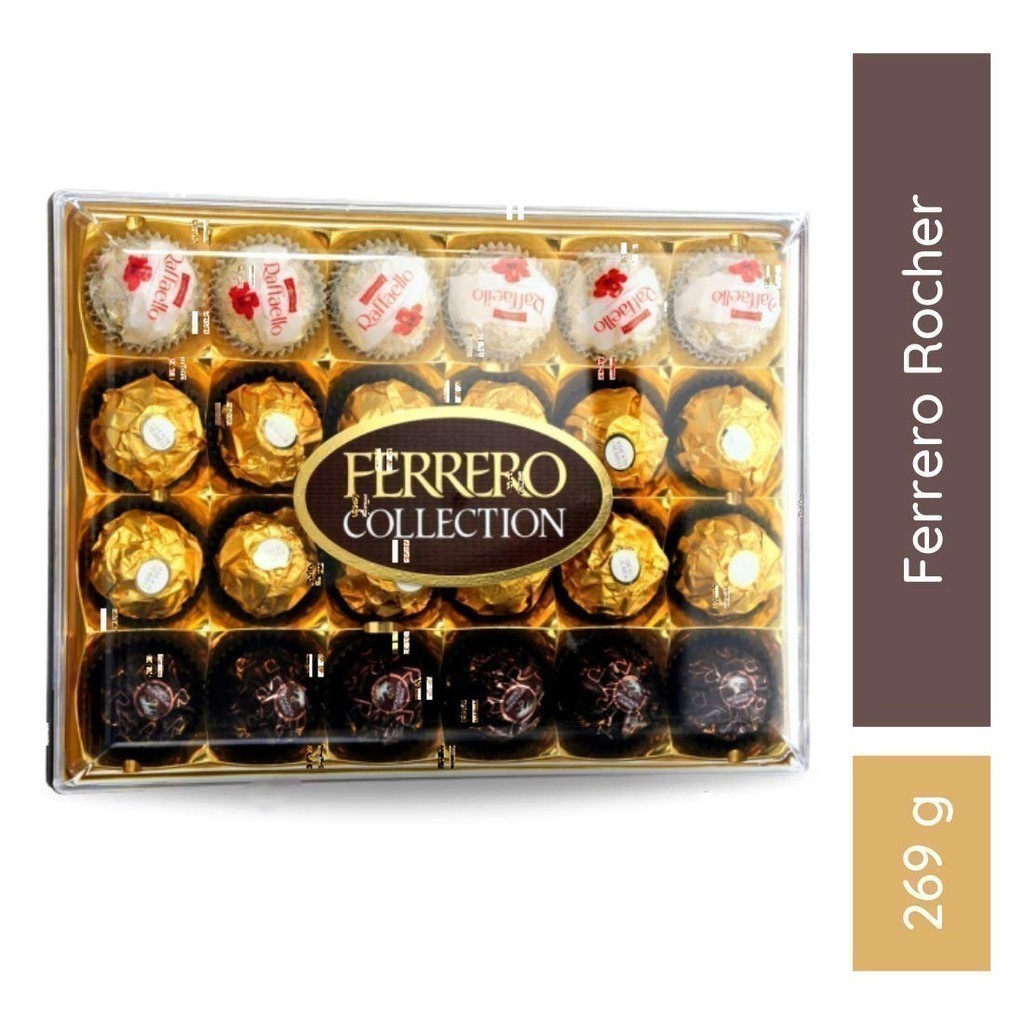 

Cokelat Ferrero Collection T24 isi 24pcs 3rasa 269gram asal Eropa