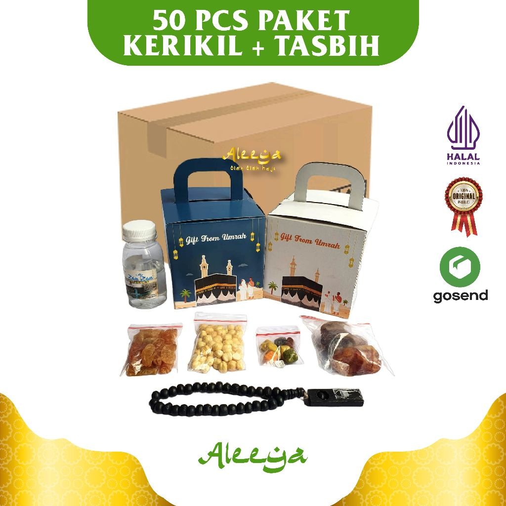 

Paket Oleh Oleh Haji dan Umroh Dus Box + Coklat Kerikil + Tasbih Kayu per 50 pcs