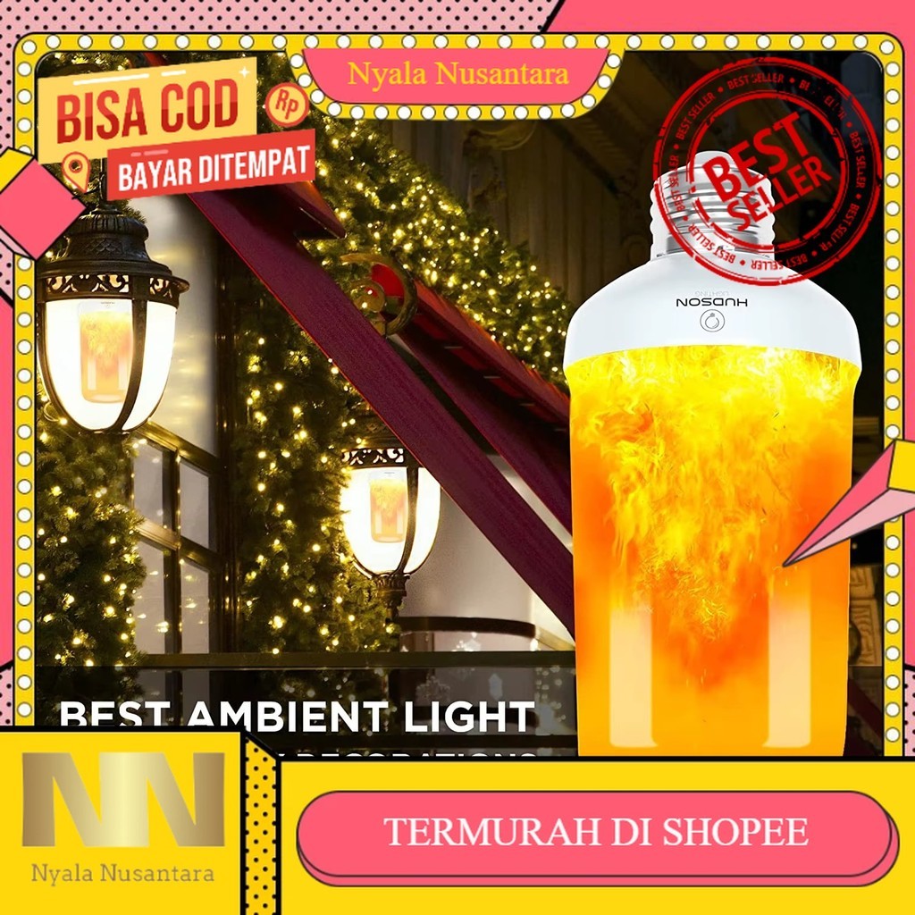 LAMPU LED OBOR API 9 WATT FITTING E27 / LAMPU DEKORASI / LAMPU TAMAN