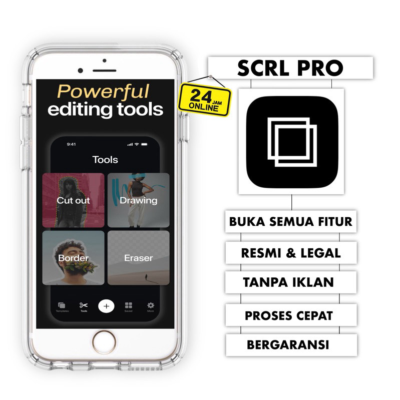 ORIGINAL APLIKASI SCRL PRO IOS ANDRO ( BERUPA ACC LOGIN )