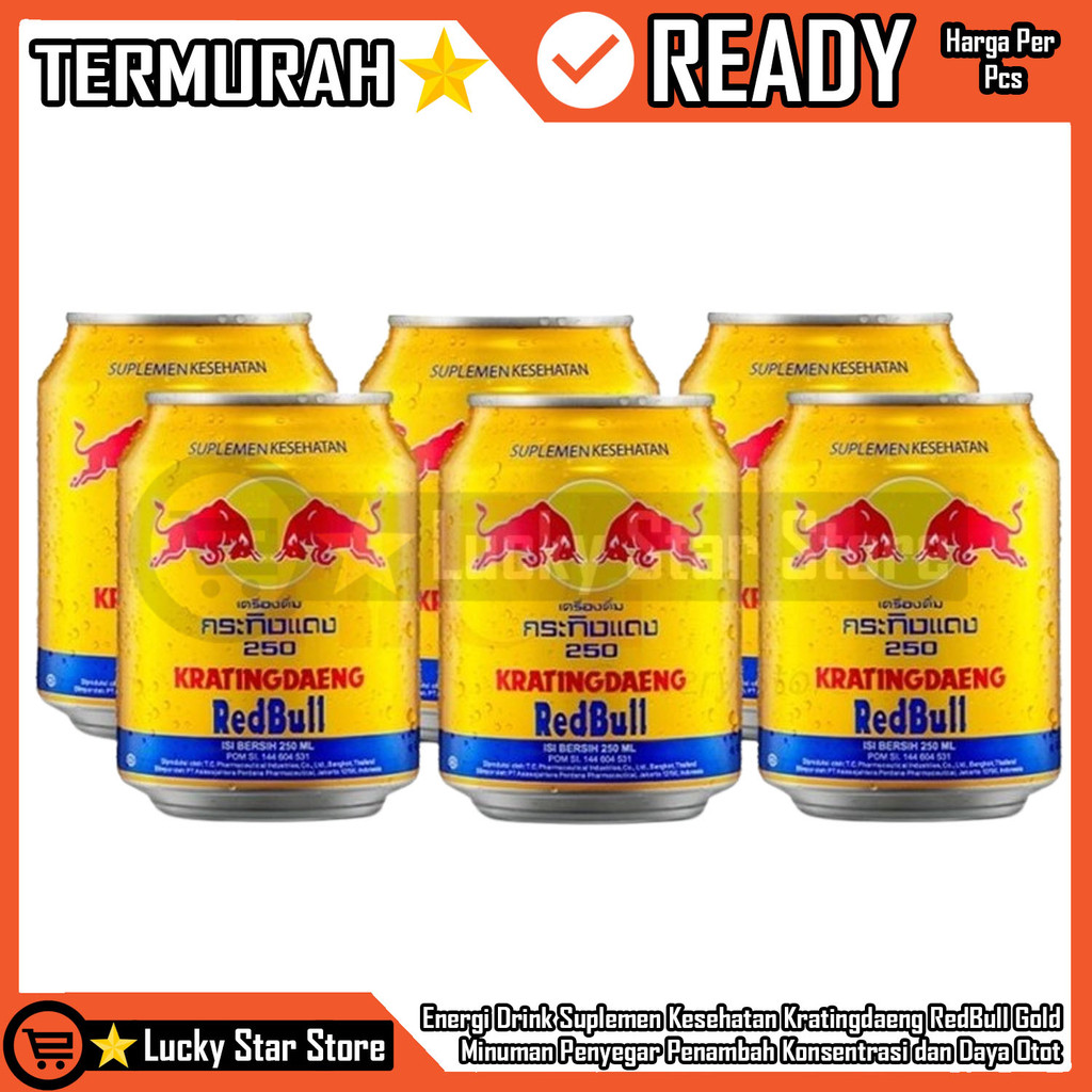 

KRATINGDAENG RedBull Minuman Penambah Semangat Suplemen Stamina Energy Drink Tonik Energi Kesehatan Formulasi Gula Murni Tenaga Vitamin Nutrasea Mineral Olahraga Penyegar Dahaga Mineral LLS Perasa Meningkatkan Konsentrasi