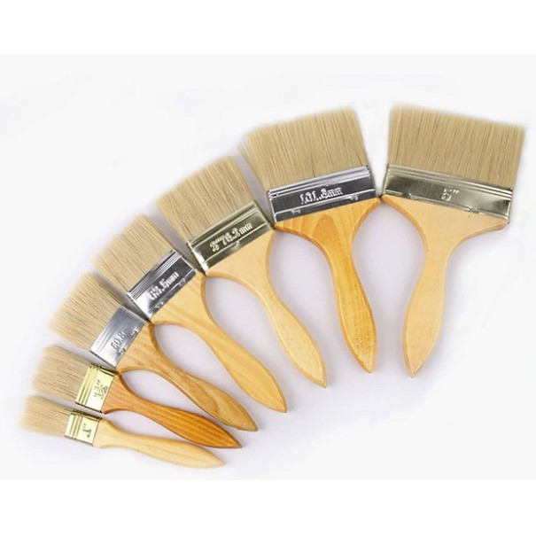 

Kuas Cat Tembok 3 Inch Gagang Kayu & Plastik - Paint Brush 3 Inch