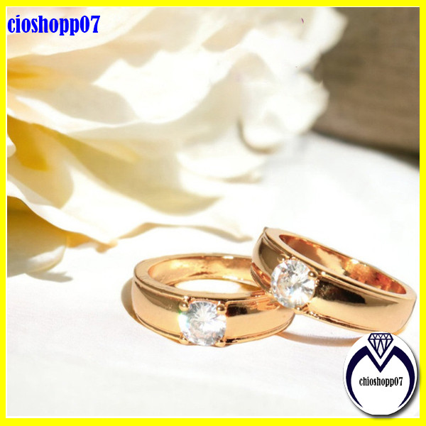 pormo.....Cincin Lapis Emas mudah 24k kadar 17,7 model couple free surat
