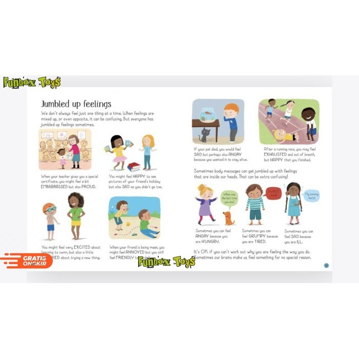 (MOF) Usborne All About Feelings - Imported Education Book Buku Edukasi Anak