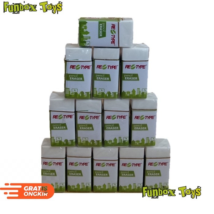 

(MOF) Retype Eraser - Penghapus Pensil Karet - Pencil Rubber Eraser - Hitam