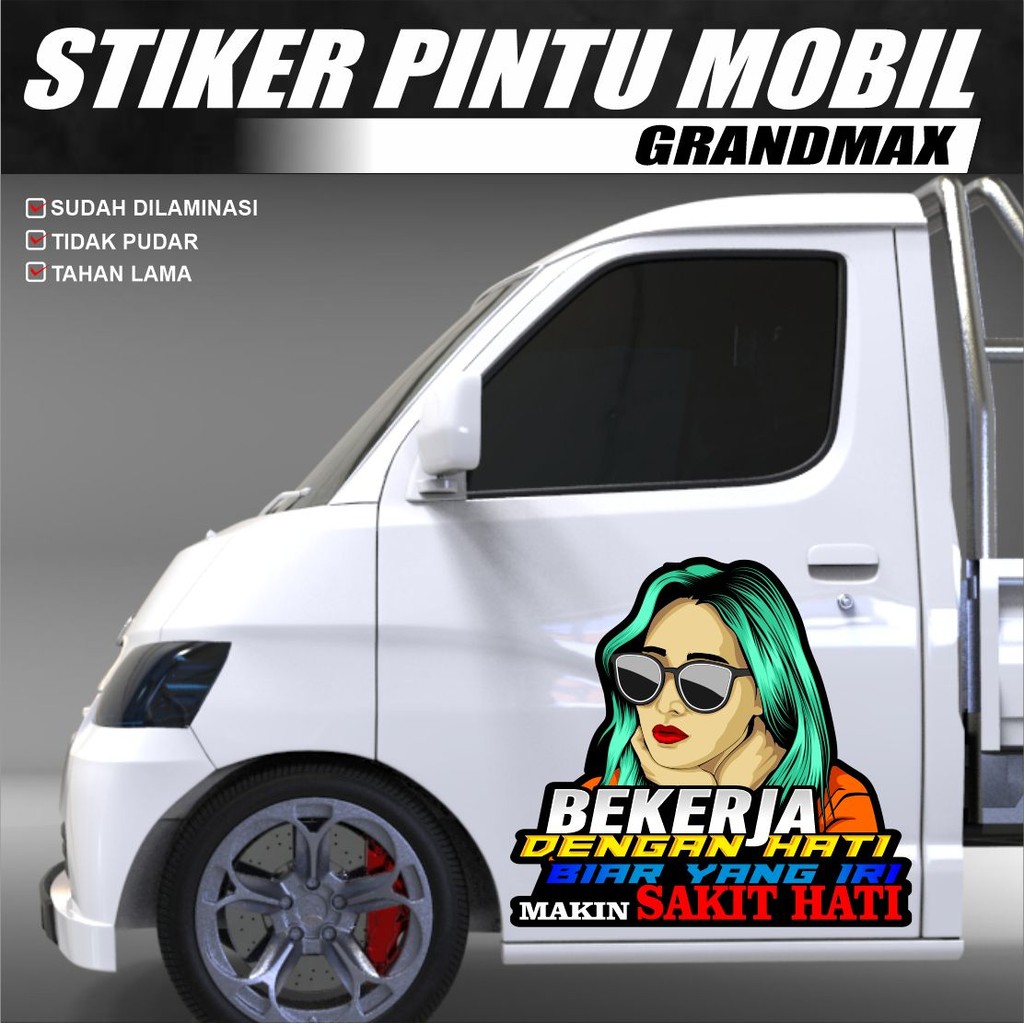 STIKER PINTU PICK UP GRANMAX / DECAL STIKER PINTU MOBIL CARRY L300 / STIKER PINTU PICK UP / STIKER M