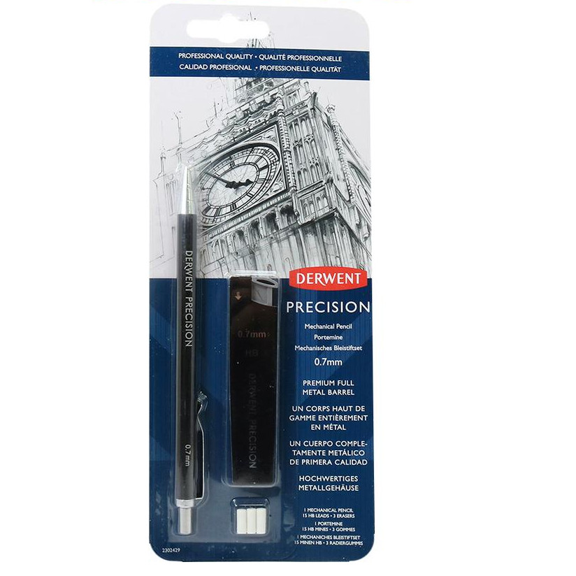 

Gramedia Surabaya - PENSIL MEKANIK DERWENT PRECISION + REFILL HB 07 2302429DW