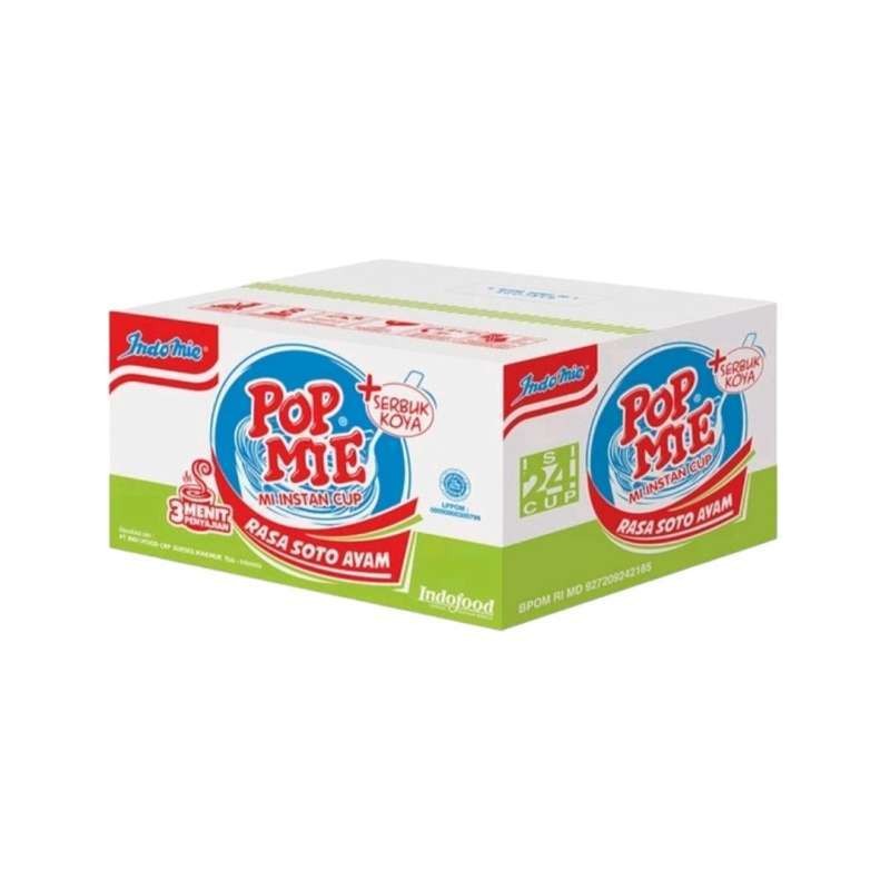 

Pop Mie Kuah Rasa Soto Ayam 1 Karton (24 Cups)