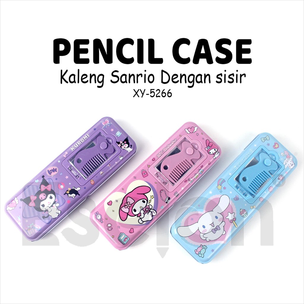 

Kotak Pensil Kaleng XY-5266 / Kotak Pensil Sisir Kaca Karakter