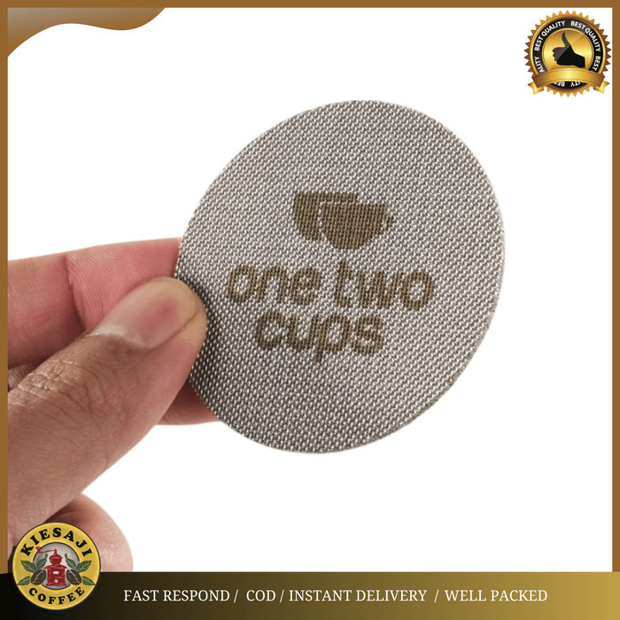 One Two Cups Puck Screen Portafilter Espresso Machine SUS3 Saringan Mesh Portafilter 58 mm 58.5 mm 5