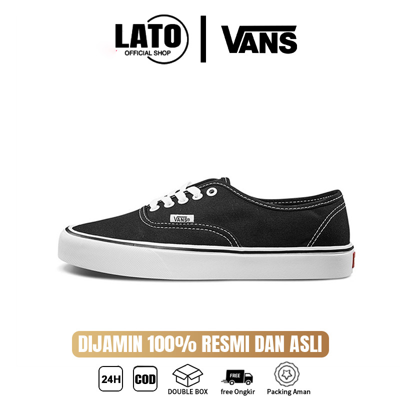 Sepatu Vans Authentic 100%ORI Sepatu pria kekinian distro uniseks SIZE 36-45 Sepatu Wanita Sneakers 