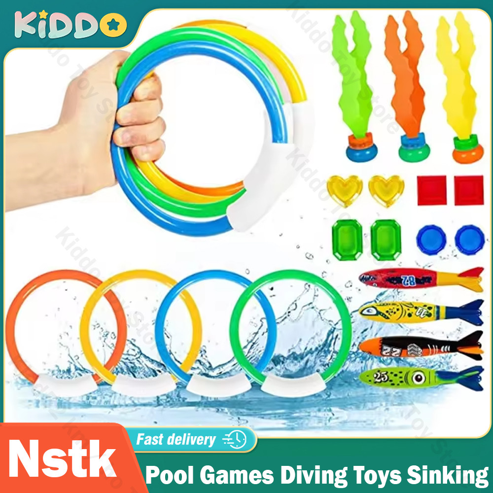 Nstk Pool Games Diving Toys Sinking Toy Multicolor Cartoon Pool Sinking Toys Creative Swim Dive Toy 